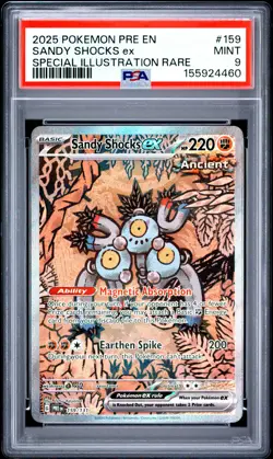 2025 Pokemon Prismatic Evolutions 159 Sandy Shocks ex PSA 9 155924460 - Image 1