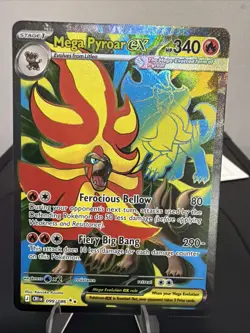 Pokemon Mega Pyroar ex CRI EN 099/086 Chaos Rising English Full Art TCG NM - Image 1