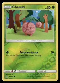 Cherubi 10/156 Common Ultra Prism Pokemon Reverse Holo Near Mint - Image 1