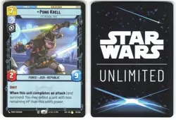 Pong Krell - It's Treason Then 540 Legends of the Force Star Wars Unlimited Card - Image 1