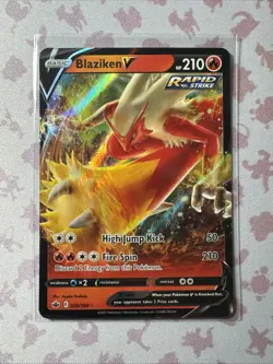 Blaziken V - 020/198 - Pokemon Chilling Reign Sword & Shield Ultra Rare Card NM - Image 1