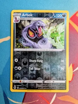 Arbok 034/073 Champions Path Reverse Holo Uncommon Pokemon TCG Card - NM - Image 1