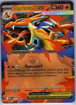 Mega Charizard Y ex 030 ME: Mega Evolution Promo - Pokemon Card - NM - Image 1