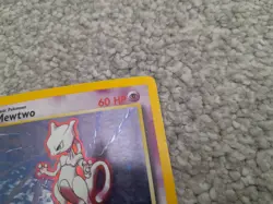 Pokemon TCG Trading Card Game Base Set Mewtwo Holo 10/102 - Image 3