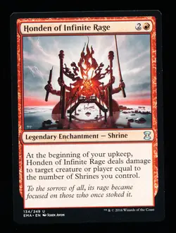 * * 1x Honden of Infinite Rage x1 * * Eternal Masters MTG NM Near Mint - Image 1