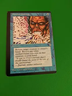 MTG Word of Undoing Ice Age Common miscut misprint error - Image 1