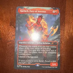 Karlach Fury of Avernus Dungeons Dragons MTG Non Foil Secret Lair SLD NM/M - Image 1