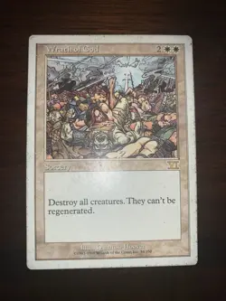 MTG MP Wrath of God 6th Sixth Edition White Sorcery EDH Commander Vintage Legacy - Image 1