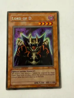 Yugioh Lord of D. BPT-004 Limited Edition - Holo Card Secret Rare - MP - Image 1