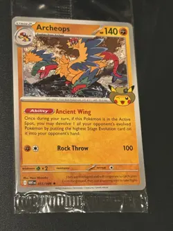 Pokemon Chicago Field Museum Fossil Exhibit Archeops Promo Card IN HAND - Image 1