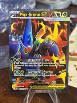 Pokemon Mega Heracross ex 108/094 Holo Ultra Rare Phantasmal Flames NM - Image 1