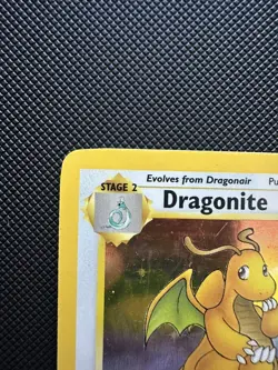 Pokemon Dragonite Holo 4/62 Fossil Vintage - Front is in Amazing condition! - Image 2