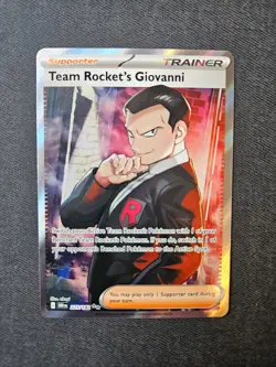 Team Rocket's Giovanni 225/182 Sv10: Destined Rivals Holo Pokemon TCG - Image 1