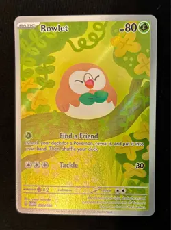Pokemon Illustration Rare Lot of 5: Rowlet, Dedenne, Espurr, Raticate & Aurorus - Image 1