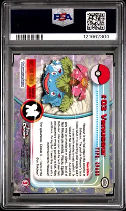 PSA 1 Venusaur Topps Chrome #3 T.V. 2000 Pokemon Animation Movie PR - Image 2