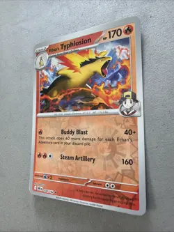 Pokemon TCG * 034/182 Ethan's Typhlosion Rare Destined Rivals * REVERSE HOLO NM - Image 2