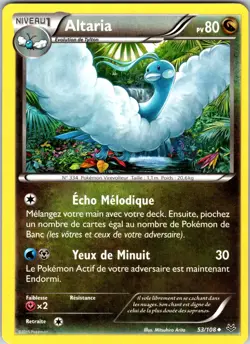 Altaria (53) 53/108 XY - Roaring Skies Pokemon NM Normal FRENCH - Image 1