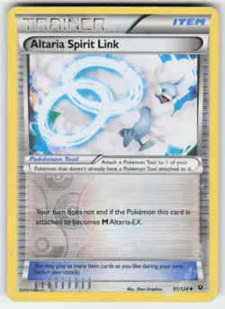 Altaria Spirit Link 91/124 Uncommon Fates Collide Pokemon Reverse Holo MP - Image 1