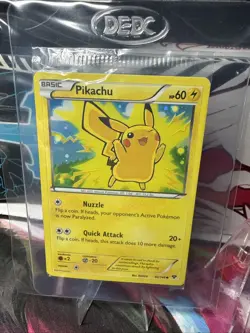 Pokemon - Pikachu XY 42/146 - Cosmo Holo - Lego Movie Promo -Factory Sealed - Image 2