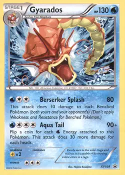 GYARADOS XY109 HOLO PROMO XY PROMO POKEMON LIGHTLY PLAYED - Image 1