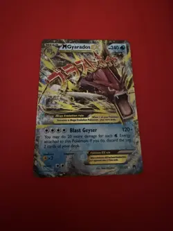 Pokemon M Gyarados EX Breakpoint 27/122 Holo Ultra Rare 240 HP Blast Geyser - Image 2