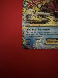 Pokemon M Gyarados EX Breakpoint 27/122 Holo Ultra Rare 240 HP Blast Geyser - Image 5