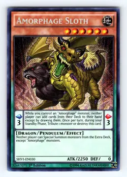 Yugioh Amorphage Sloth SHVI-EN030 Secret Rare - NM 💎 - Image 1