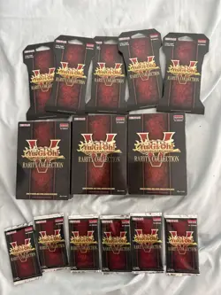 Yu-Gi-Oh Rarity Collection Lot 3 Booster Boxes 5 Blister Packs 6 Packs 26 total - Image 1