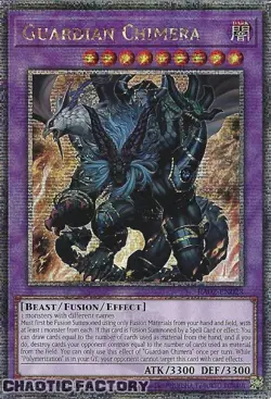 YUGIOH Quarter Century Secret Rare RA02-EN023 Guardian Chimera 1st Edition NM - Image 1