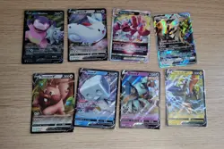 Joblot 8 Pokemon Cards English Including V's Gx Vstar - Image 1