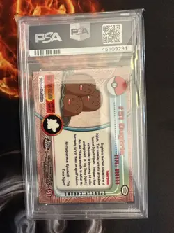 SPARKLE Dugtrio #51 Topps Chrome Series 1 Holo Pokemon Card 💎PSA 10 GEM MINT💎 - Image 2