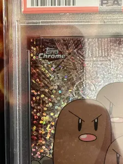 SPARKLE Dugtrio #51 Topps Chrome Series 1 Holo Pokemon Card 💎PSA 10 GEM MINT💎 - Image 4