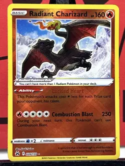 Radiant Charizard 020/159 Crown Zenith Holo Pokemon Card - Image 3