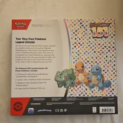 Pokemon Scarlet & Violet 151 Poster Collection Box w/ 3 Promo Cards & Boosters - Image 2