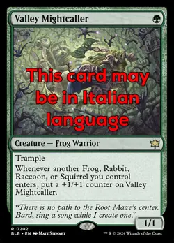 MTG VALLEY MIGHTCALLER FOIL EXC - EVOCAFORZA DELLA VALLE 202 - BLB - MAGIC - Image 1