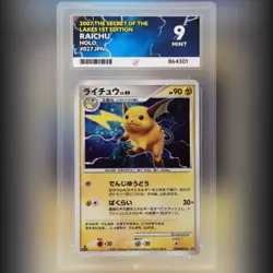 Pokemon TCG Raichu holo #027 The Secret of the Lakes 2007 1st edition ACE 9 - Image 1