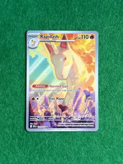 Pokemon Rapidash 189/182 Sv10: Destined Rivals Holo Illustration Rare TCG - Image 1