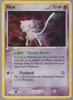 Mew 4/17 POP Series 4 Promo Pokemon TCG Holo Foil Rare HP - Image 1