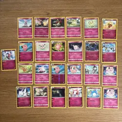 25x Pokemon Card Fairy Type Bundle NM (Some Reverse Holos) cute cards - Image 1