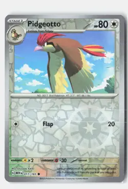 Pidgeotto Reverse Holo 017/165 Common 151 Pokemon Near Mint - Image 1