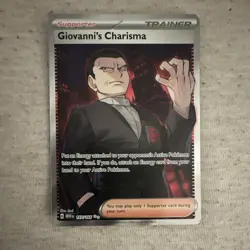 Pokemon TCG Giovanni's Charisma 197/165 Scarlet & Violet 151 Ultra Rare Holo Su… - Image 1