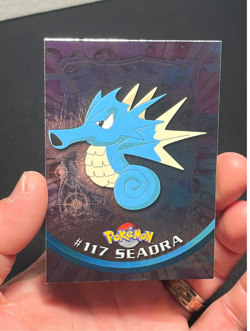 Topps Pokemon series 2 Seadra holo foil blue logo LP - Image 1