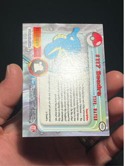 Topps Pokemon series 2 Seadra holo foil blue logo LP - Image 4
