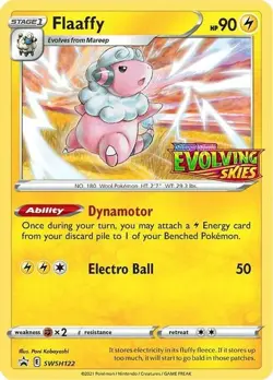 NM-Mint Flaaffy - SWSH122 - Prerelease Promo Pokemon SWSH Black Star Promos - Image 1