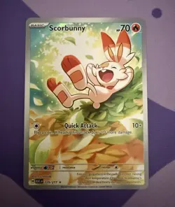 Pokemon TCG Scorbunny 225/217 Ascended Heroes Illustration Rare FA Holo EN - Image 1