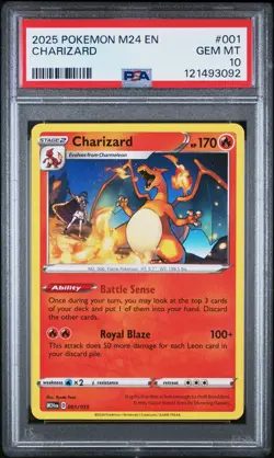 2025 POKEMON M24 EN-MCDONALD'S COLL #001 CHARIZARD PSA 10 - Image 1