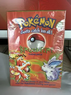 Pokemon Factory Sealed BRUSHFIRE THEME DECK Base Set NEW SEALED 1999 - Image 1