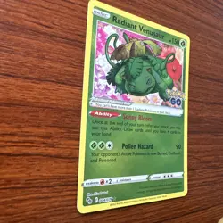 Radiant Venusaur 004/078 Pokemon GO Radiant Rare NM/M - Image 3