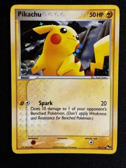 2006 Pokemon POP Series 4 Pikachu 13/17 HOLO w/SWIRL (Maybe 2) NM - Image 1