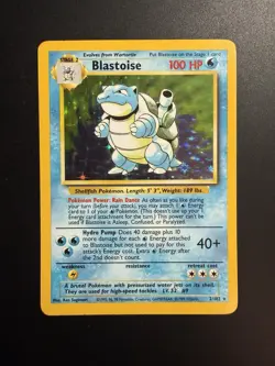 2000 Pokemon TCG Blastoise Holo Rare Card 2/130 Base Set 2 Heavily Played - Image 1